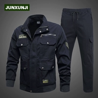 Осенний хлопковый эластичный износостойкий комбинезон, увеличенная толщина, защита от ожогов