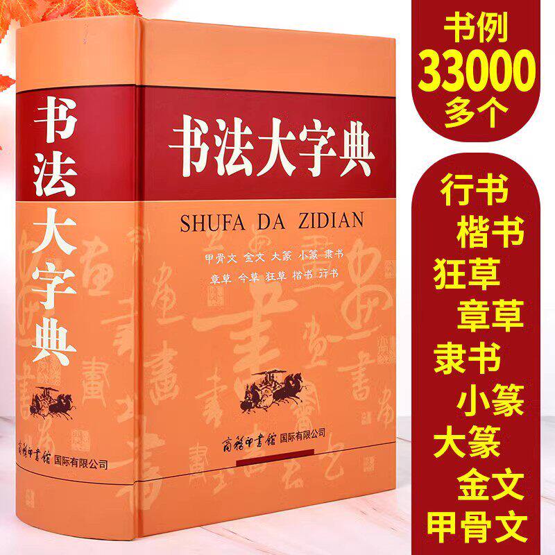 【现货正版】书法大字典甲骨文金文大篆小篆隶书行书字典章今狂草 书法练字字帖硬笔软笔毛笔字名家鉴赏新编中国书法大字典工具书