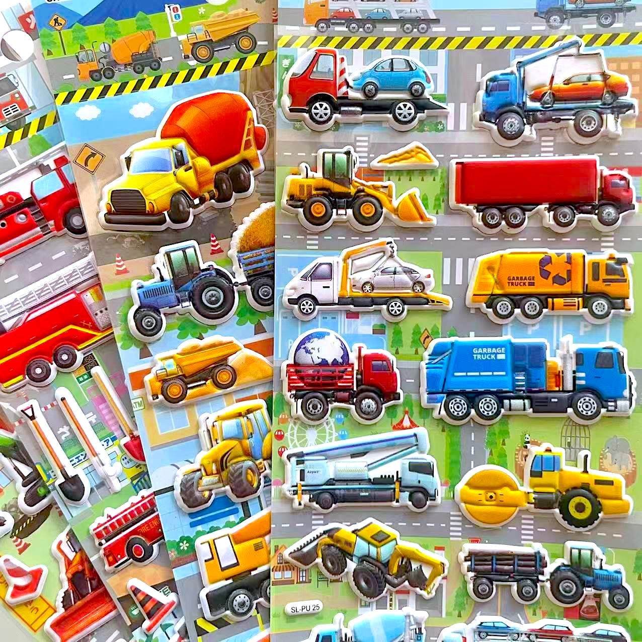 工程车挖掘机交通工具3d立体