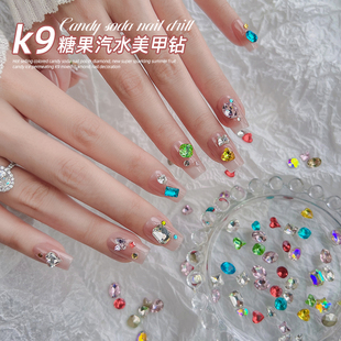 饰品 彩钻mini钻成品美甲指甲装 网红爆款 糖果汽水堆堆钻2025新款