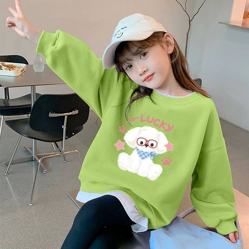 女童薄款卫衣2026春秋新款儿童洋气休闲上衣春装小女孩时尚衣服潮