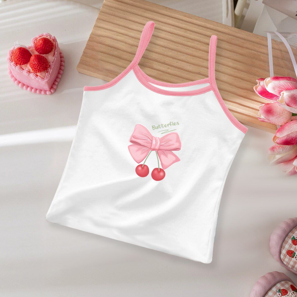 女童背心外穿夏季洋气2025新款网红潮范中大童时髦儿童吊带上衣潮