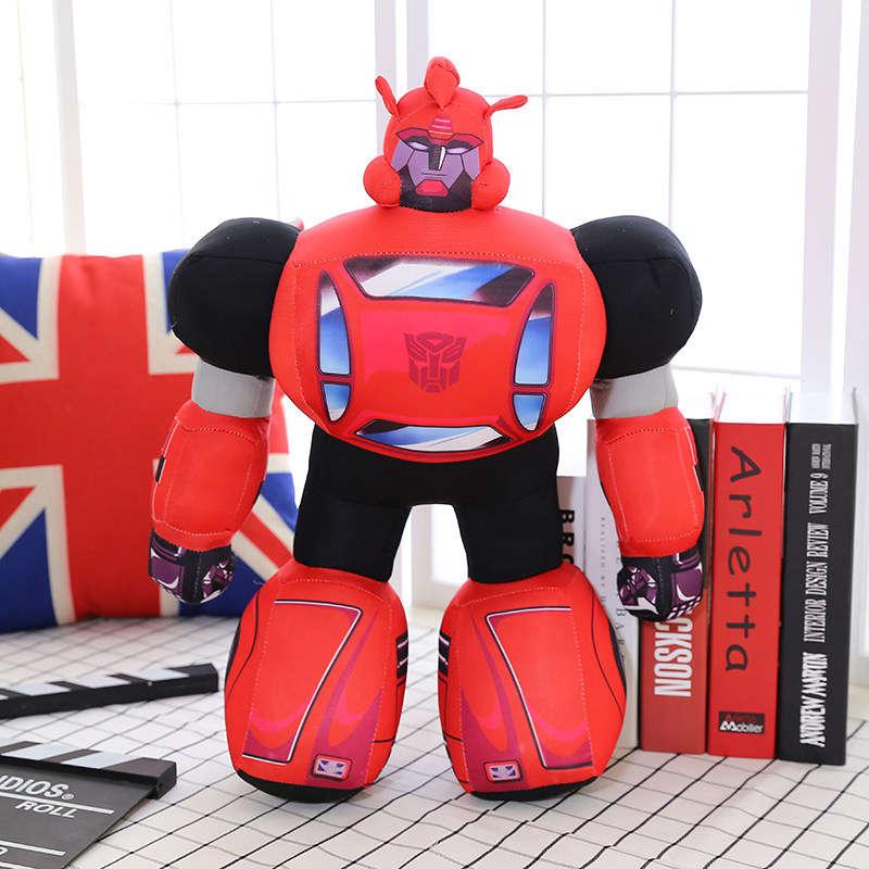 正霸气变形金刚公仔玩偶汽车人擎天柱抱枕变形金刚布娃娃生日礼物