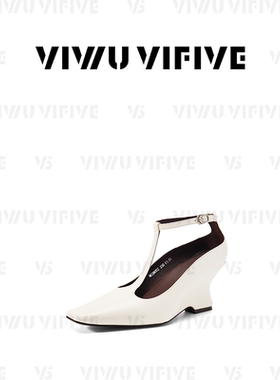 V5 VIWU·VIFIVE「雾曳」玛丽珍女鞋法式复古脚踝绕带坡跟单鞋子