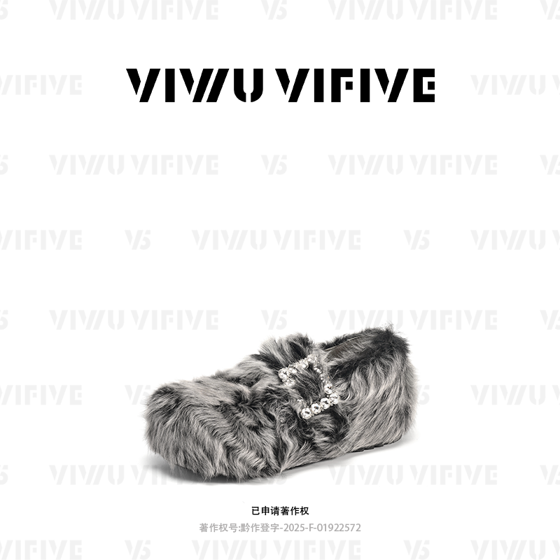 V5 VIWU·VIFIVE「雾芒」勃肯鞋女羊毛厚底增高加绒水钻包头鞋子,女鞋,浅口单鞋,淘宝优惠券,粉丝福利购,淘宝优惠卷