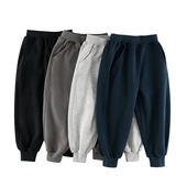 子厚实大毛圈春装 中大童纯色裤 儿童运动长裤 GRrr品牌纯棉秋冬童装