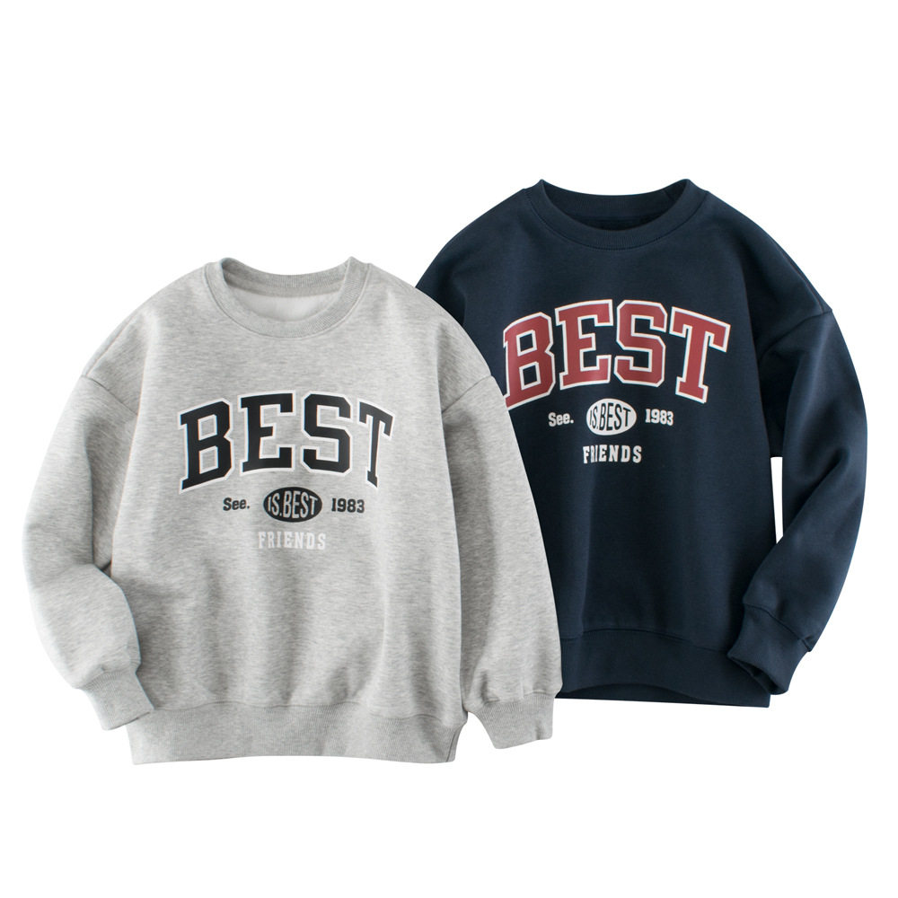 GRRR品牌儿童2025秋季卫衣摇粒绒韩版童装中大童套头衫字母男青年