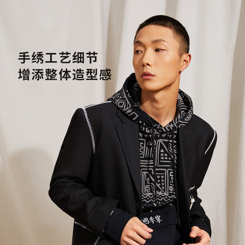 中国李宁新品同款韦德系列男子休闲时尚西装外套AFDR821