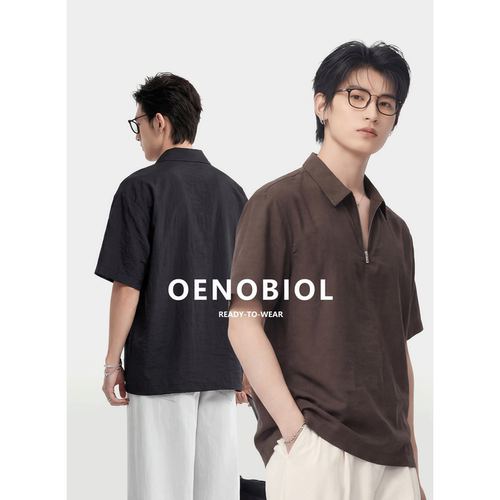 夏季桑蚕丝男士短袖T恤干爽亲肤