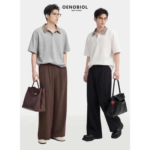 夏季男士短袖T恤通勤简约质感