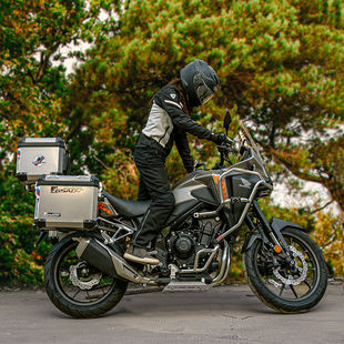 适用本田NX400三箱边箱尾箱护杠保险杠铝合金箱摩旅改装配件加厚