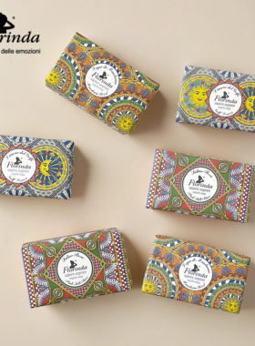 意大利Florinda芳琳达玫南部风情瑰盐柠檬橘木香氛皂沐浴皂洁面皂