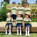 六一幼儿园园服夏装 小学生校服套装 儿童班服毕业照服学院风运动服