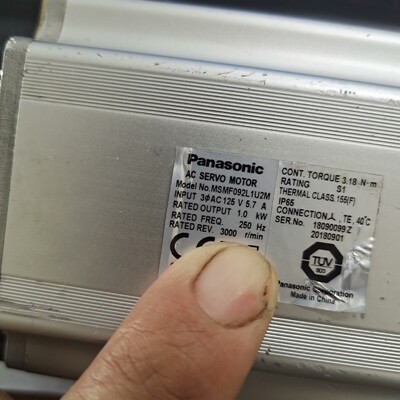 松下A6 MSMF092L1U2M 1KW低惯量伺服电机 功维修咨询