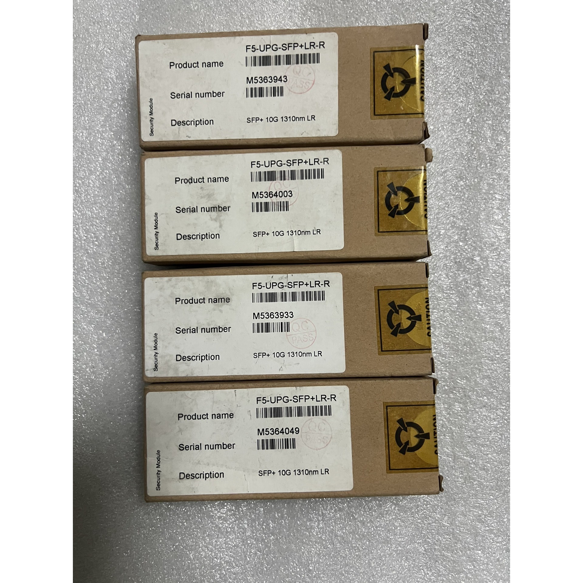 4个全新的F5-UPG-SFP+LR-R模块,10G 13议价 维修