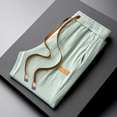 直筒休闲运动百搭长裤 清仓捡漏外贸撤柜男装 子夏季 薄款 冰丝男士 裤