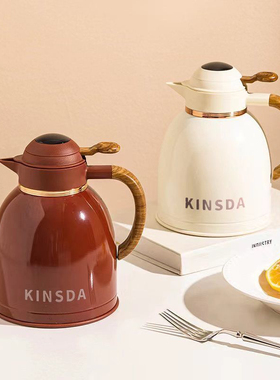 保温壶结婚陪嫁水壶一对红色暖壶小焖茶壶家用热水瓶闷泡壶