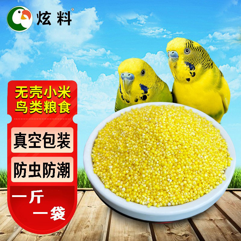 炫料鹦鹉粮鸟粮鸟食食物脱壳小米文鸟虎皮牡丹玄凤500克真空包装,宠物/宠物食品及用品,鸟食,淘宝优惠券,粉丝福利购,淘宝优惠卷