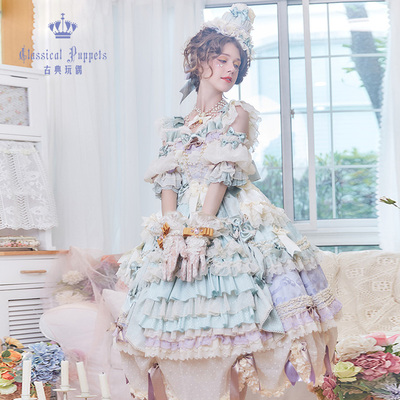 taobao agent Rainbow classic doll, Lolita OP, Lolita style