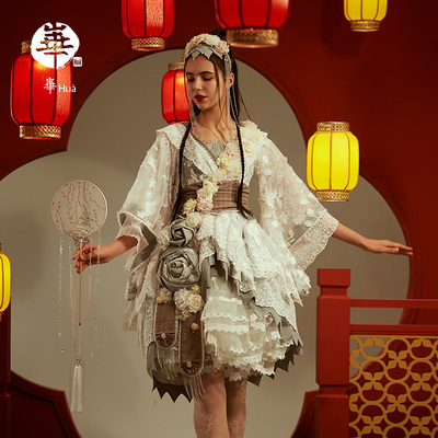 taobao agent [Custom] Wooden Wooden Wooden Flower Marry Wooden OP 崋 LOLITA dress full pre -sale