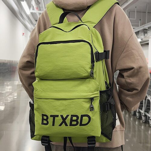 咖啡鼠校园森系大容量双肩背包
