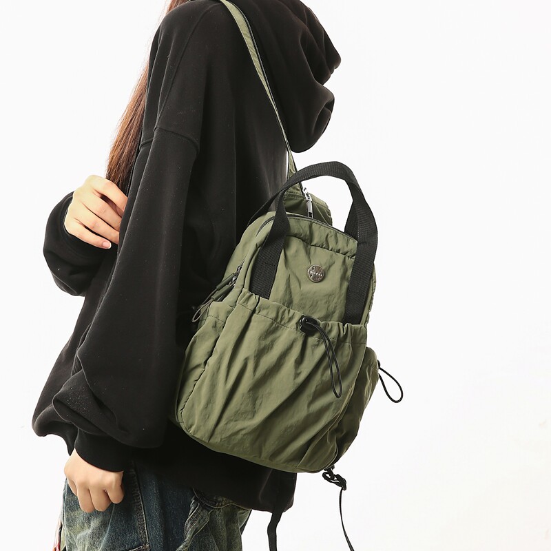 红鹮鸟双肩包女2026小型轻便高品质单肩高颜值上班通勤斜挎包