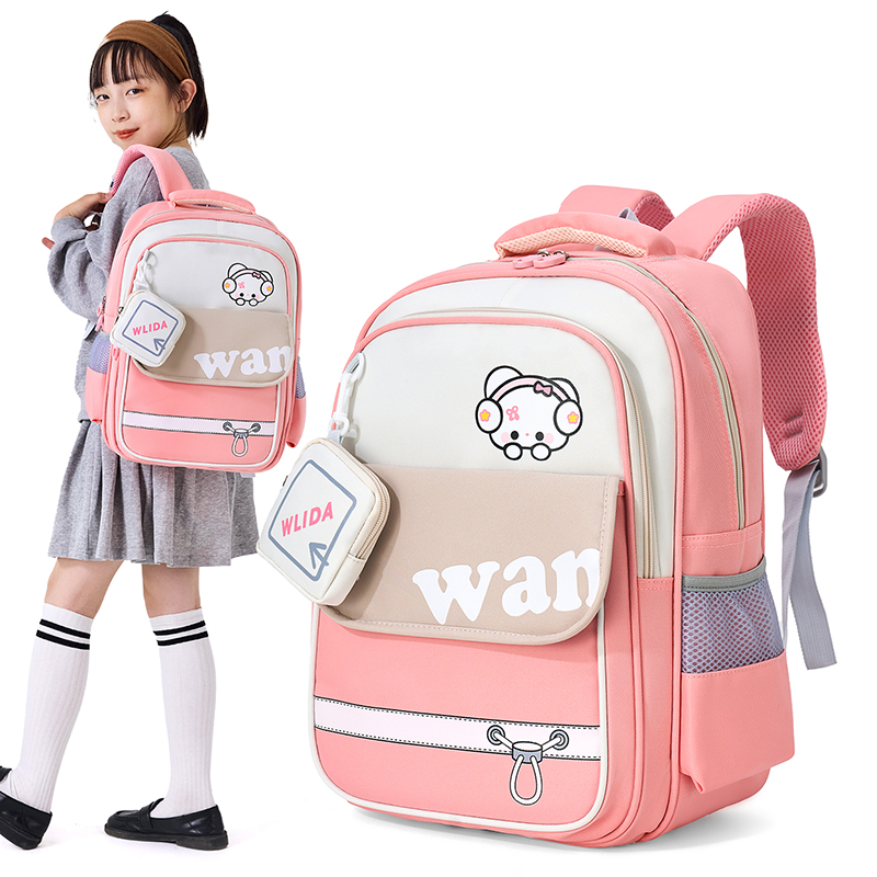 红鹮鸟书包女小学生1-2年级儿童减负背包男孩大班学前班防水护脊