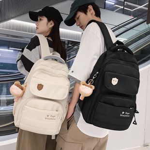 少女学院风大容量书包韩版ins初中生高中学生百搭双肩包旅行背包