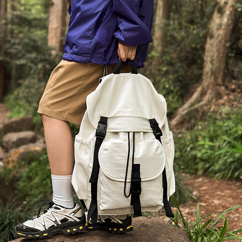 红鹮鸟户外大容量轻便双肩包2026短途旅行登山背包大学生书包