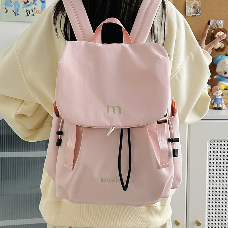 红鹮鸟户外轻便休闲背包女大学生上课书包高颜值ins旅行双肩包