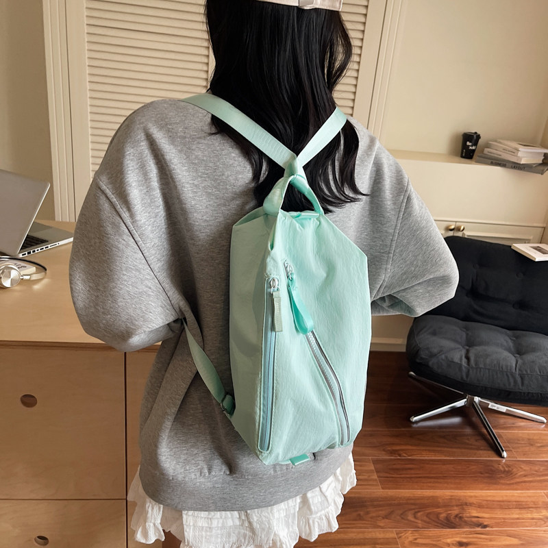 红鹮鸟轻便防水双肩包单肩女简约百搭斜挎包韩系旅行小背包通勤包