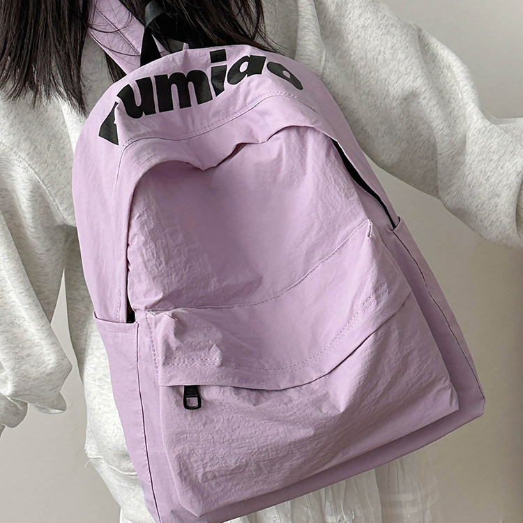高中生书包ins小众百搭学院风初中生女生高颜值大学生轻便双肩包