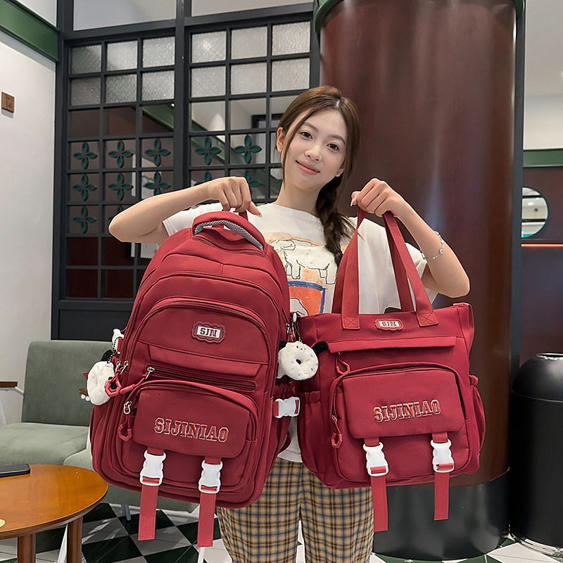 书包小众大容量双肩包女生大学生韩系可爱简约包包百搭背包简约25