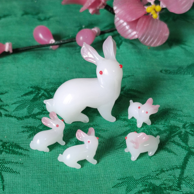 纯手工出口琉璃摆件祝福怀旧客厅