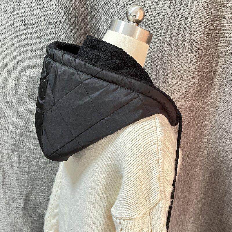 加厚防风可拆卸防水加厚假领