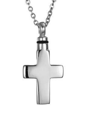 宠物骨灰钛钢空心香水瓶刻字吊坠