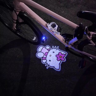 适用于速比特公路车投影灯夜骑动态氛围灯无敌银河阿童木胜利火星