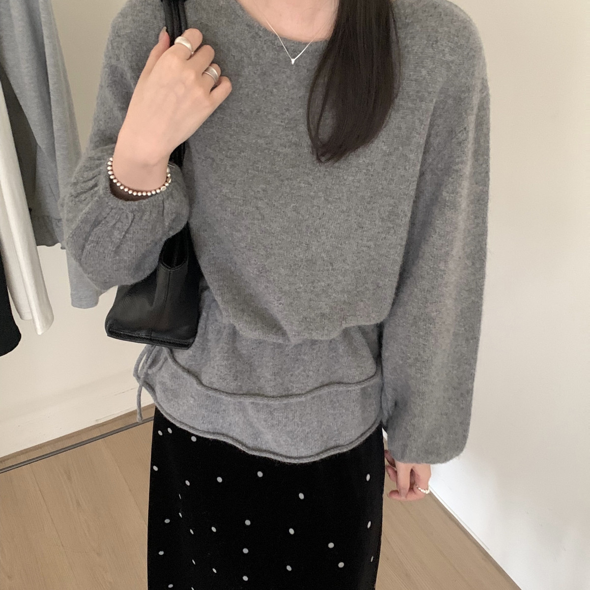 MUUTIS牧缇-简约百搭日常千金蜜熊绒针织衫（含28.7绵羊毛）6812-