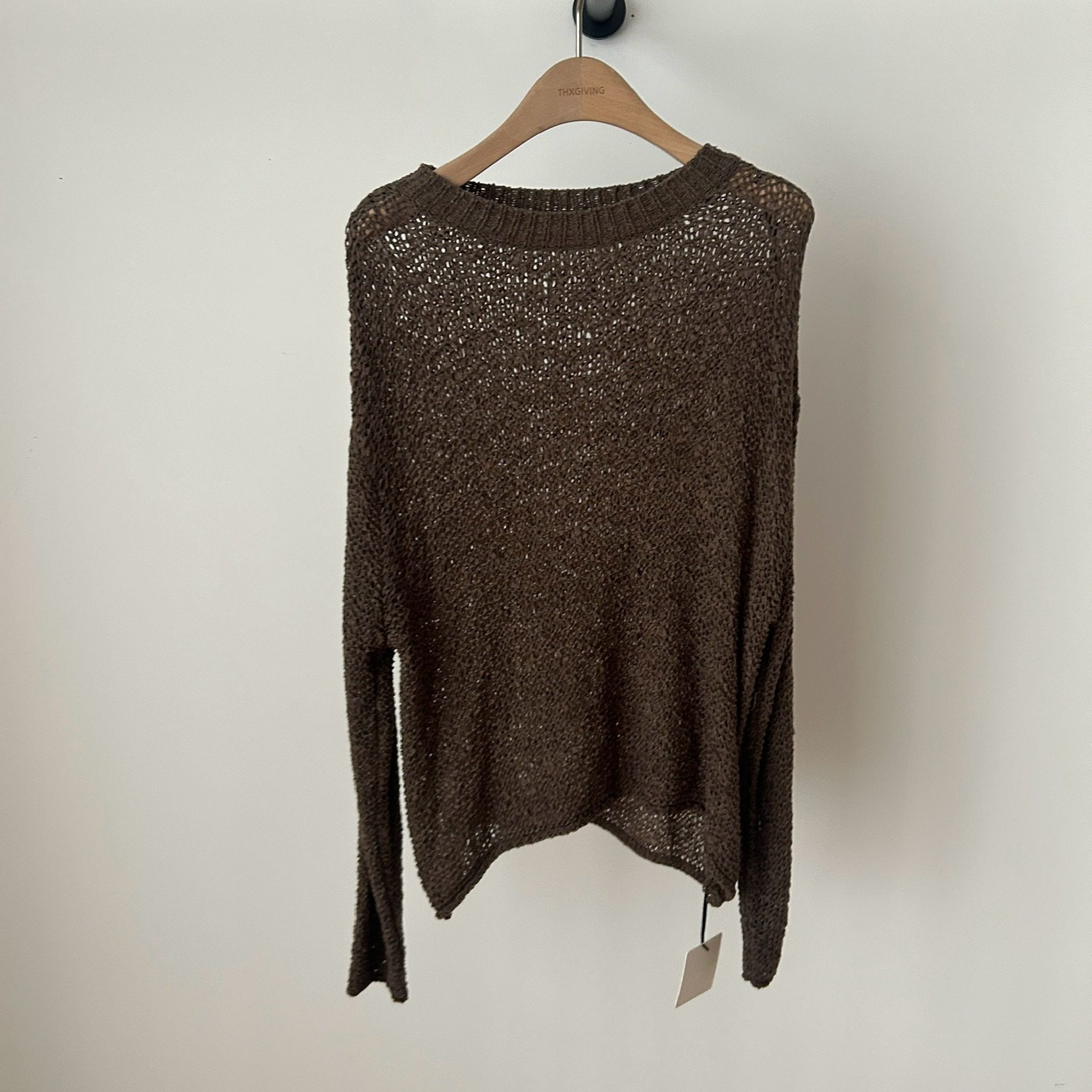 THXGIVING-简约休闲松弛感高级纯色上衣毛衣00298