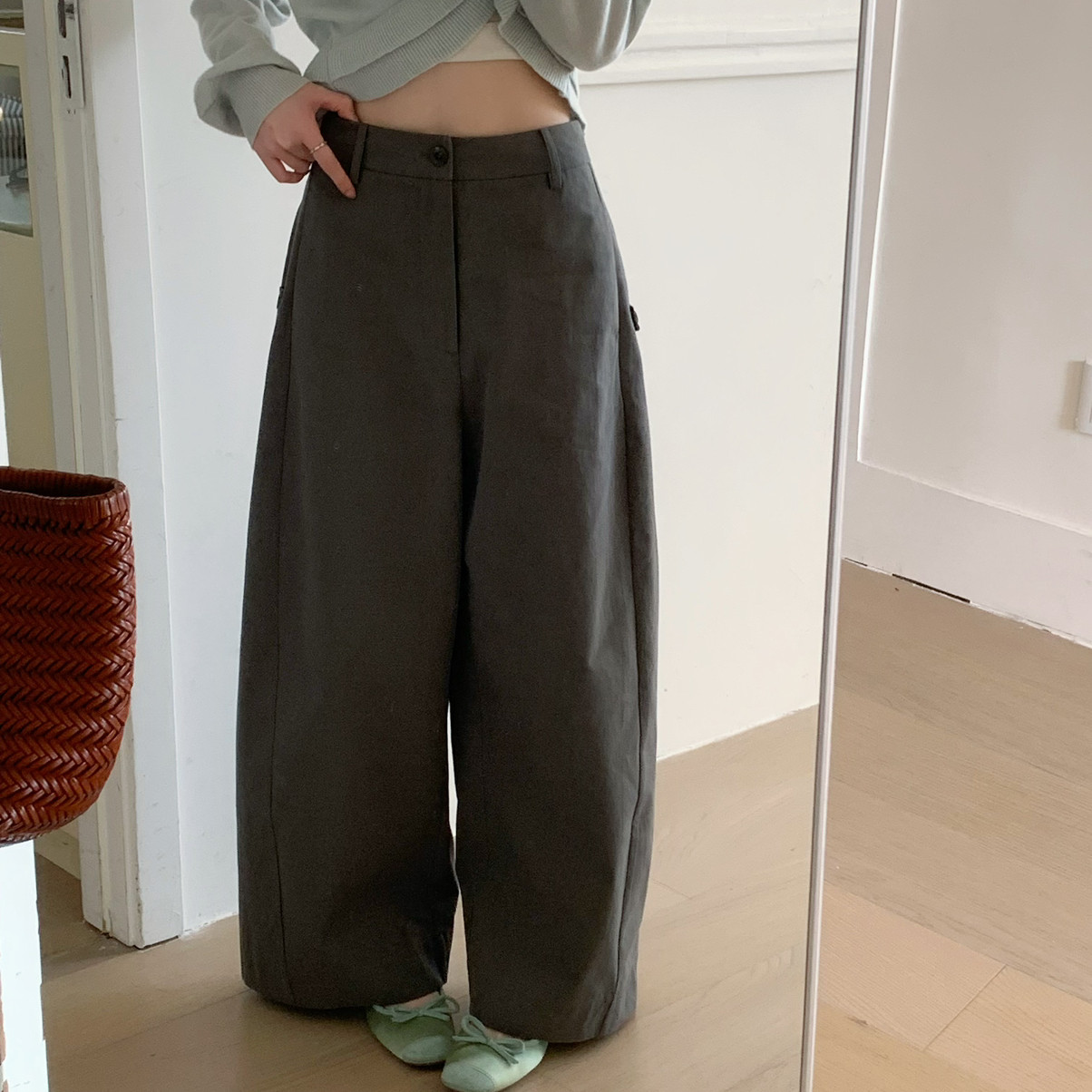 OMELET蛋卷-春韩系洋气百搭显瘦两侧扣袢装饰镰刀裤休闲裤GK26094,孕妇装/孕产妇用品/营养,连衣裙,淘宝优惠券,粉丝福利购,淘宝优惠卷