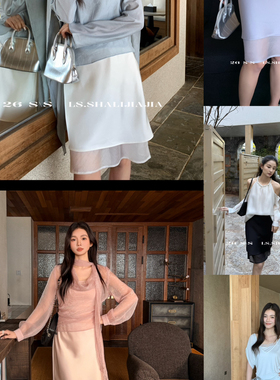 LS-26年早春法式优雅设计感简约时尚气质短款半身裙23083