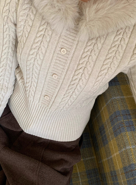 ARE STUDIO-花软糯套头百搭修身显瘦保暖毛衣(配毛领可拆卸)17232