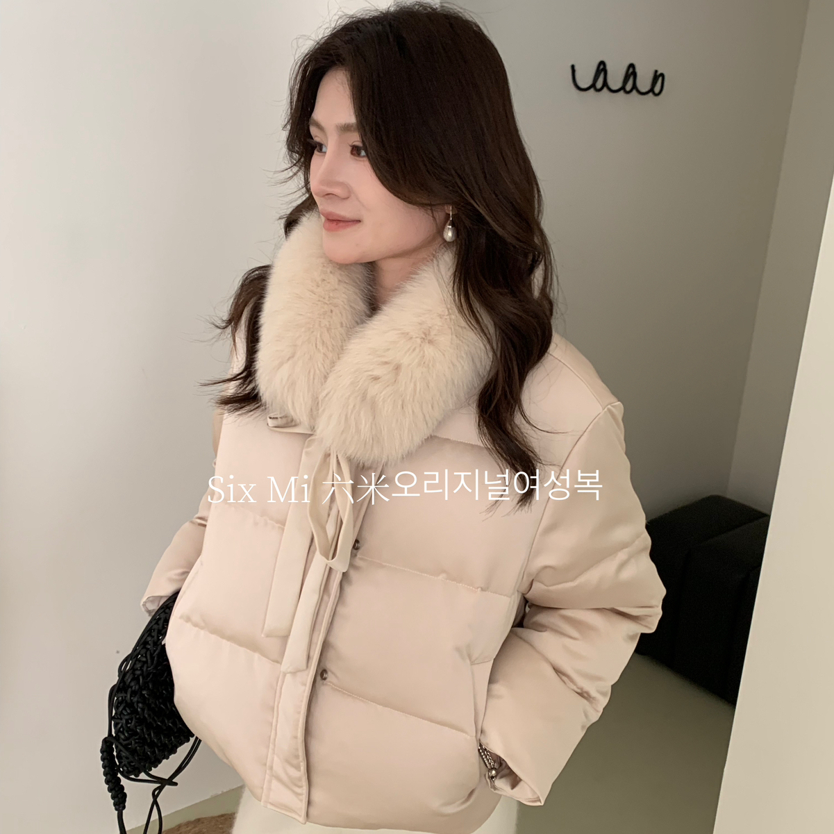 u.mi-暖羽绒服外套(配毛领白狐狸毛真毛可拆卸)(本期TOP1)1108-1