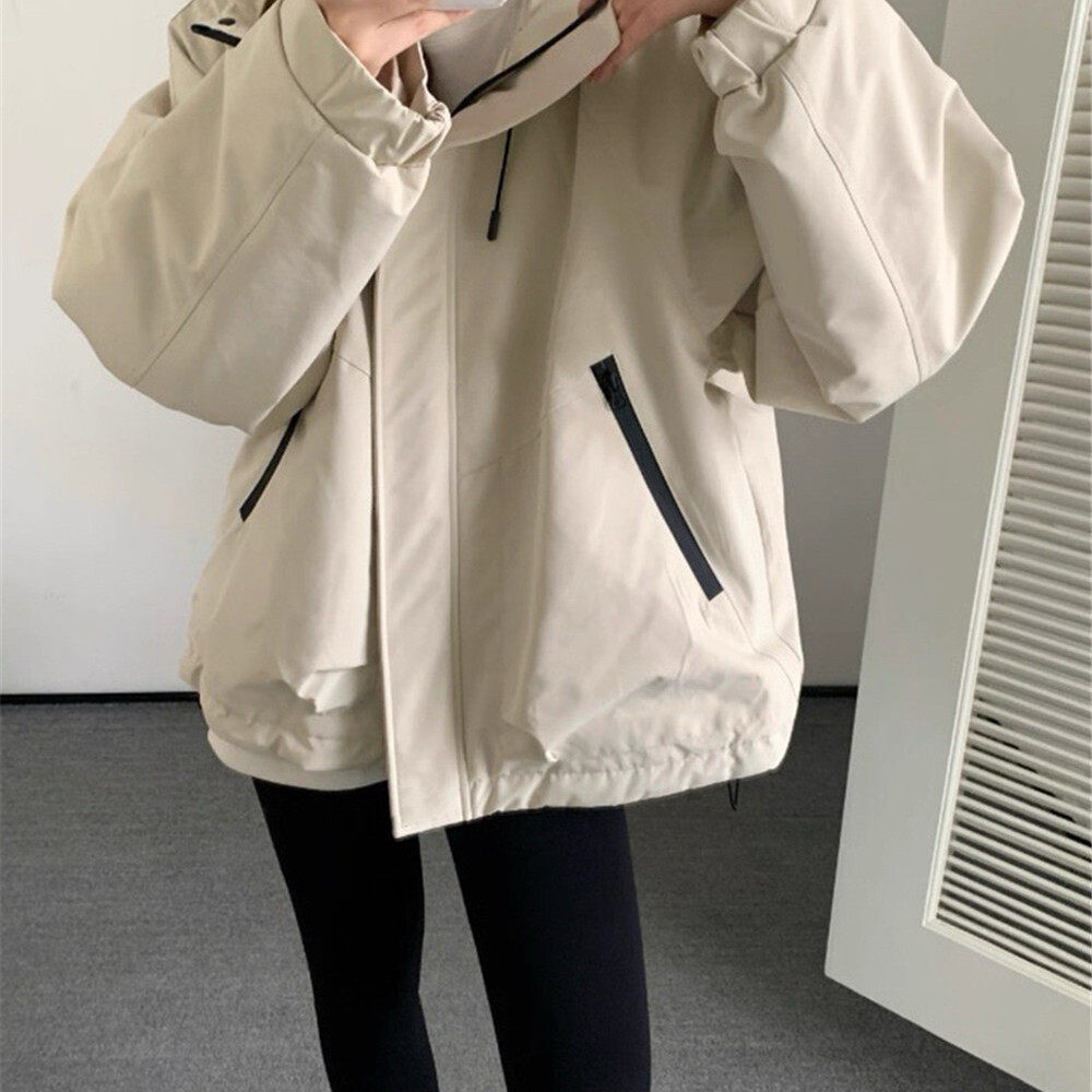 四季爆——环北精选-约休闲连帽宽松冲锋衣保暖羽绒服外套YS2-812