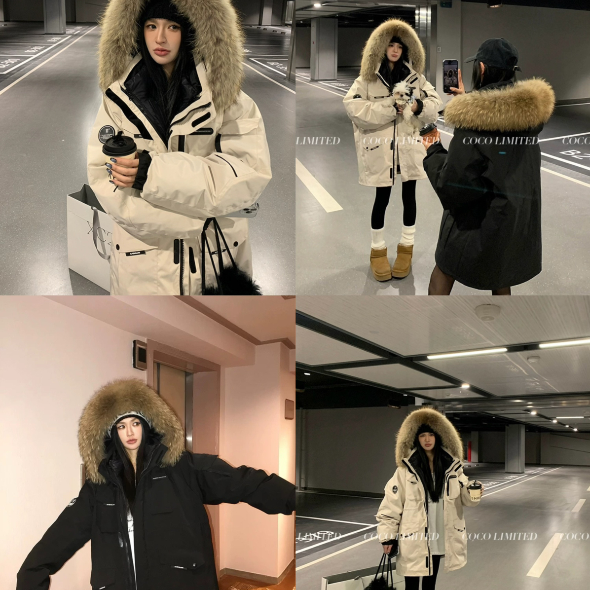 1988-羽绒服(配可拆真貉子毛毛领可拆内胆)(含90白鸭绒)王炸派克