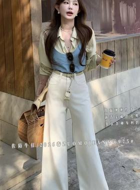 ZUOMO  佐陌-新晋宝藏透明挂件抓人眼球牛仔裤(配腰带挂件)6975-2