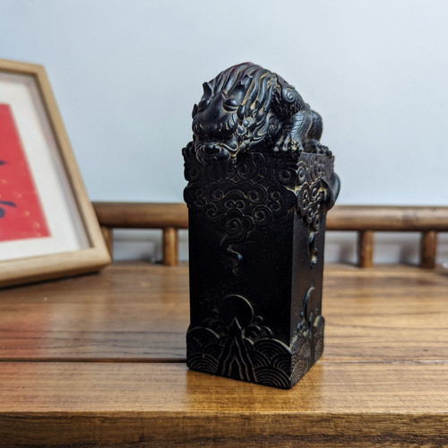 仿古中国风高端吸水兽立式镇水兽摆件案头茶室客厅家居软装饰品