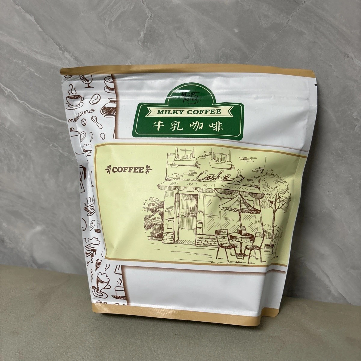 无植脂末咖啡速溶脱脂奶粉版无蔗糖最一点特浓二合一牛乳咖啡小包
