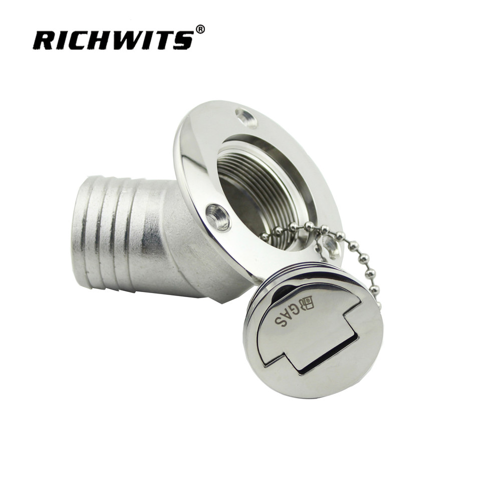 RICHWITS Stainless steel 316 Filler mouth 45 Small flip cover Yacht oil tank cover Water hatch coverin the Motorcycle/Equipment/Fitting , Shipping/Equipment/Fitting , Ship Parts  category - from Buy2taobao.com to provide professional Taobao agent buy service