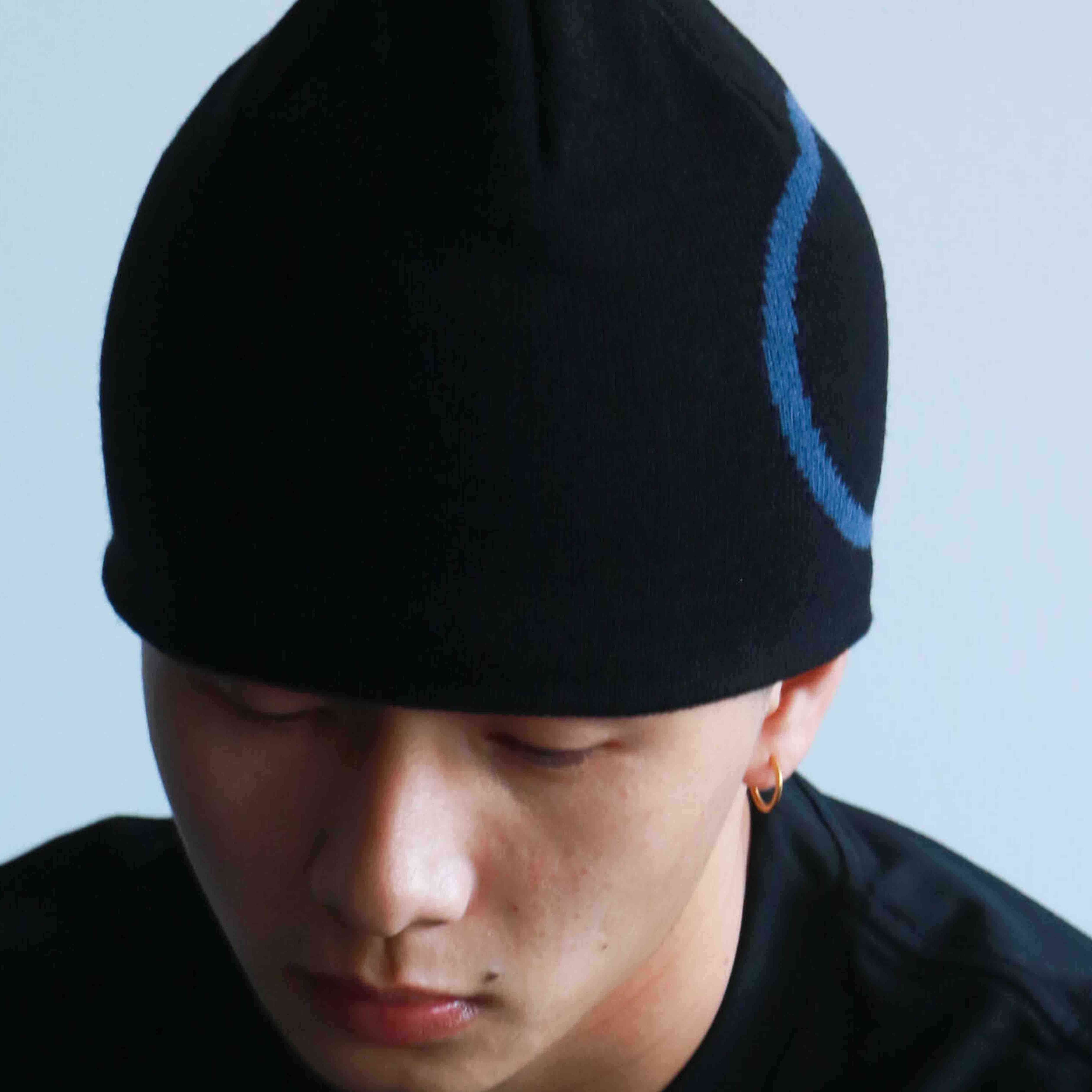 原创刺绣logo街头毛线帽